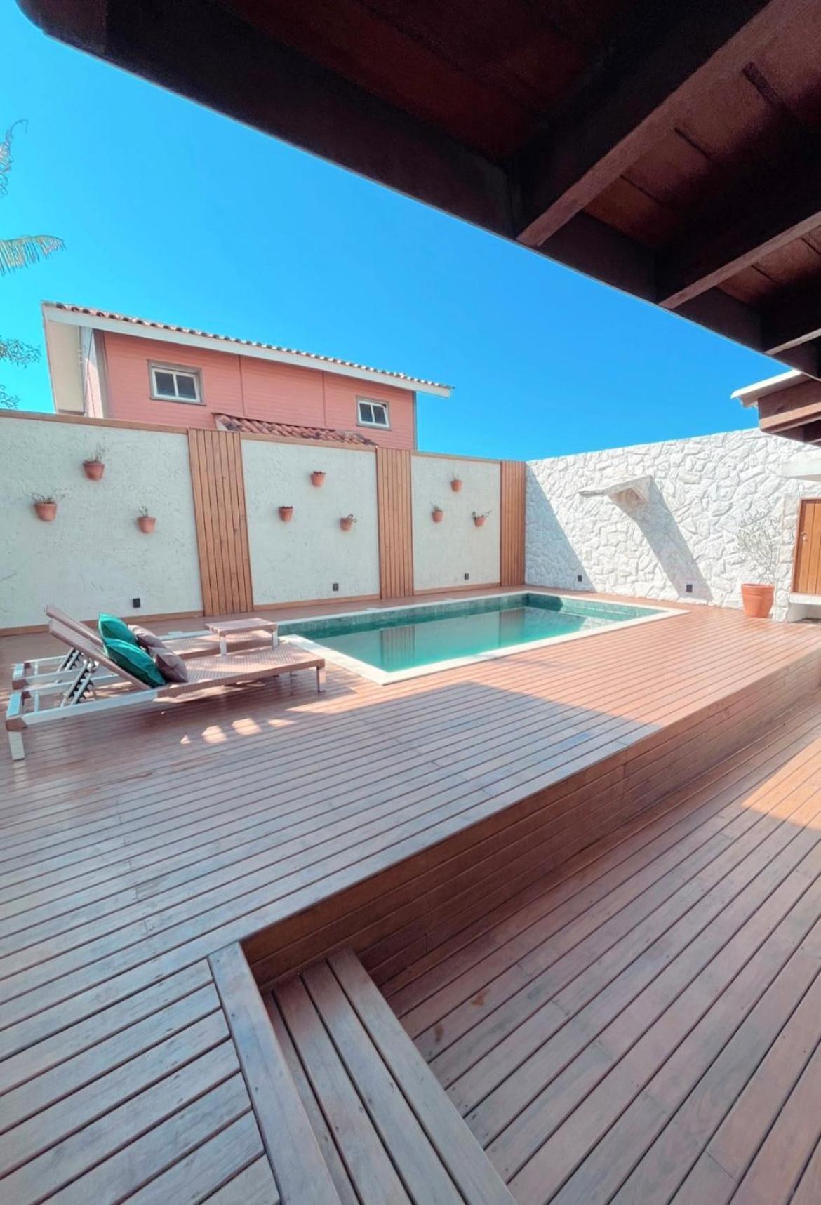 Casa Com Piscina Em Frente A Praia Do Santinho フロリアノポリス エクステリア 写真